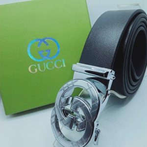 Gucci Silver Shine Belt